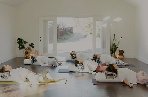 Mel teaching a live MelWelltv class